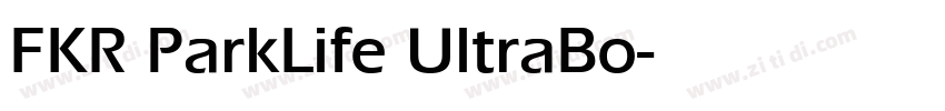 FKR ParkLife UltraBo字体转换